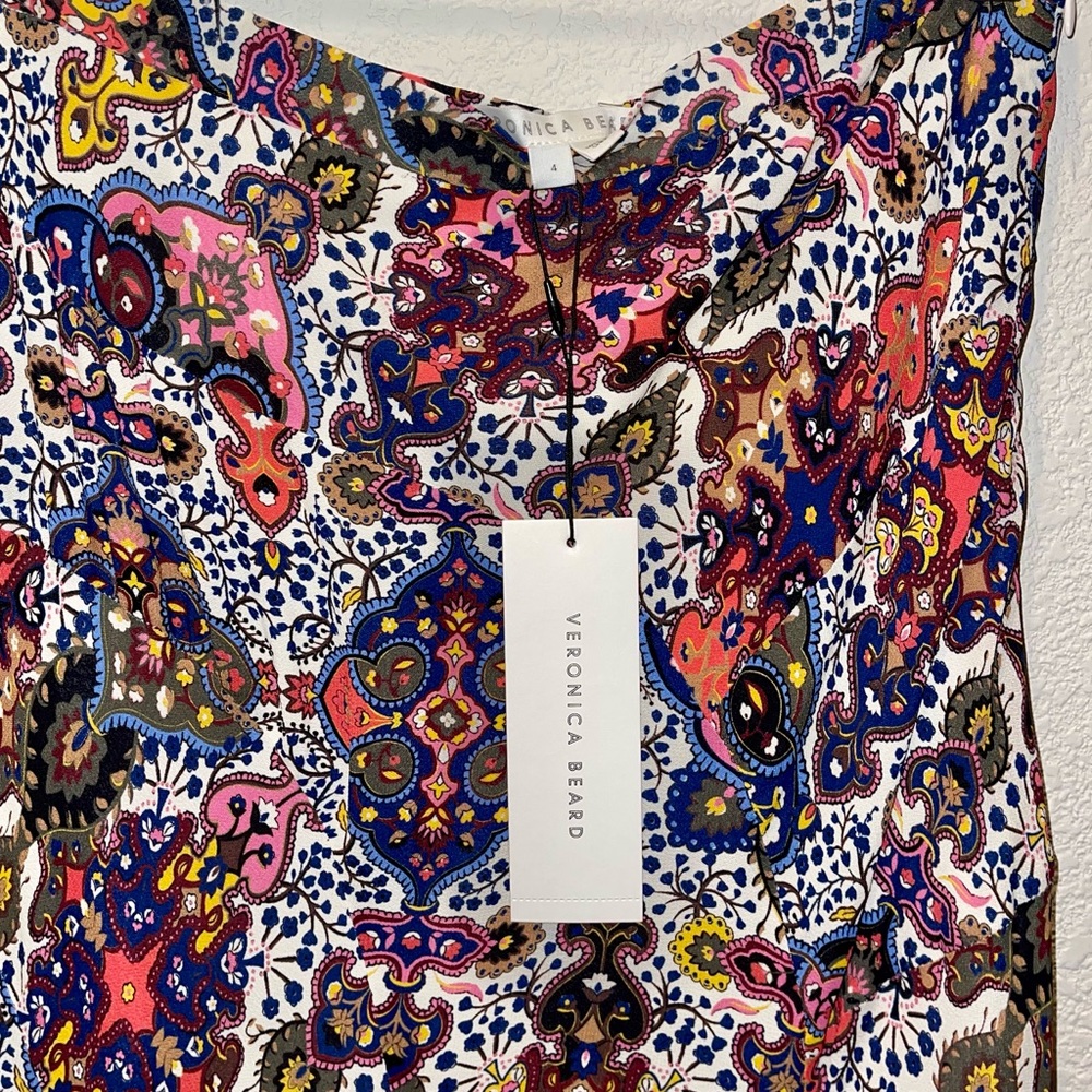 Veronica Beard Max Tapestry-Print Skirt | Size 4 - Picture 7 of 10